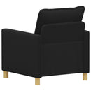 vidaXL Kanapé Fekete 76 x 81 x 87,5 cm Szövet
