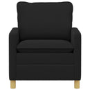vidaXL Kanapé Fekete 76 x 81 x 87,5 cm Szövet