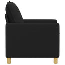 vidaXL Kanapé Fekete 76 x 81 x 87,5 cm Szövet