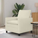 vidaXL Kanapé Krémszínű 76 x 81 x 87,5 cm Szövet