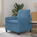 vidaXL Kanapé Kék 76 x 81 x 87,5 cm Szövet