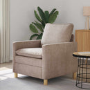 vidaXL Kanapé Bézs 76 x 81 x 87,5 cm Poliészter