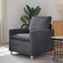 vidaXL Kanapé Sötétszürke 76 x 81 x 87,5 cm Poliészter