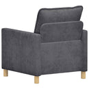 vidaXL Kanapé Sötétszürke 76 x 81 x 87,5 cm Poliészter
