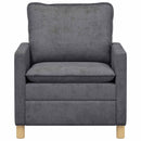 vidaXL Kanapé Sötétszürke 76 x 81 x 87,5 cm Poliészter