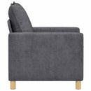 vidaXL Kanapé Sötétszürke 76 x 81 x 87,5 cm Poliészter