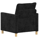 vidaXL Kanapé Fekete 76 x 81 x 87,5 cm Poliészter