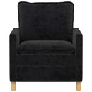 vidaXL Kanapé Fekete 76 x 81 x 87,5 cm Poliészter