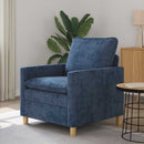 vidaXL Kanapé Kék 76 x 81 x 87,5 cm Poliészter