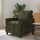 vidaXL Kanapé Zöld 76 x 81 x 87,5 cm Poliészter