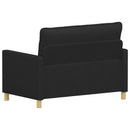 vidaXL Kanapé Fekete 126 x 81 x 87,5 cm Szövet