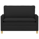 vidaXL Kanapé Fekete 126 x 81 x 87,5 cm Szövet