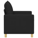 vidaXL Kanapé Fekete 126 x 81 x 87,5 cm Szövet