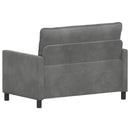 vidaXL Kanapé Sötétszürke 126 x 81 x 87,5 cm Bársony