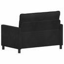 vidaXL Kanapé Fekete 126 x 81 x 87,5 cm Bársony