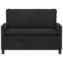 vidaXL Kanapé Fekete 126 x 81 x 87,5 cm Bársony
