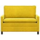 vidaXL Kanapé Sárga 126 x 81 x 87,5 cm Bársony