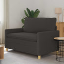 vidaXL Kanapé Sötétszürke 126 x 81 x 87,5 cm Szövet