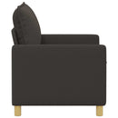 vidaXL Kanapé Sötétszürke 126 x 81 x 87,5 cm Szövet