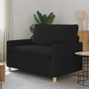 vidaXL Kanapé Fekete 126 x 81 x 87,5 cm Szövet
