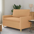 vidaXL Kanapé Bézs 126 x 81 x 87,5 cm Szövet