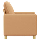 vidaXL Kanapé Bézs 126 x 81 x 87,5 cm Szövet