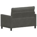 vidaXL Kanapé Sötétszürke 126 x 81 x 87,5 cm Szövet