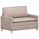 vidaXL Kanapé Bézs 126 x 81 x 87,5 cm Poliészter