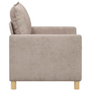 vidaXL Kanapé Bézs 126 x 81 x 87,5 cm Poliészter