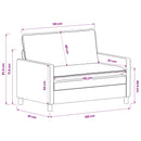 vidaXL Kanapé Bézs 126 x 81 x 87,5 cm Poliészter