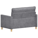 vidaXL Kanapé Világosszürke 126 x 81 x 87,5 cm Poliészter