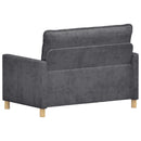 vidaXL Kanapé Sötétszürke 126 x 81 x 87,5 cm Poliészter