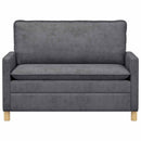 vidaXL Kanapé Sötétszürke 126 x 81 x 87,5 cm Poliészter