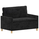 vidaXL Kanapé Fekete 126 x 81 x 87,5 cm Poliészter