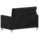 vidaXL Kanapé Fekete 126 x 81 x 87,5 cm Poliészter
