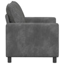 vidaXL Kanapé Világosszürke 126 x 81 x 87,5 cm Poliészter