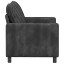 vidaXL Kanapé Sötétszürke 126 x 81 x 87,5 cm Poliészter