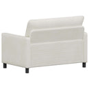vidaXL Kanapé Krémszínű 126 x 81 x 87,5 cm Poliészter