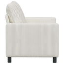 vidaXL Kanapé Krémszínű 126 x 81 x 87,5 cm Poliészter