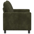 vidaXL Kanapé Zöld 126 x 81 x 87,5 cm Poliészter