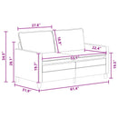 vidaXL Kanapé Sötétszürke 156 x 81 x 87,5 cm Szövet