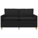 vidaXL Kanapé Fekete 156 x 81 x 87,5 cm Szövet