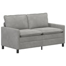 vidaXL Kanapé Világosszürke 156 x 81 x 87,5 cm Bársony