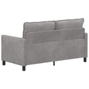 vidaXL Kanapé Világosszürke 156 x 81 x 87,5 cm Bársony