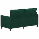 vidaXL Kanapé Sötétzöld 156 x 81 x 87,5 cm Bársony
