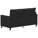 vidaXL Kanapé Fekete 156 x 81 x 87,5 cm Bársony