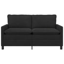 vidaXL Kanapé Fekete 156 x 81 x 87,5 cm Bársony