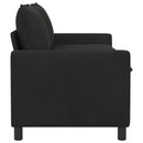 vidaXL Kanapé Fekete 156 x 81 x 87,5 cm Bársony