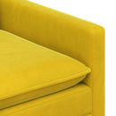 vidaXL Kanapé Sárga 156 x 81 x 87,5 cm Bársony