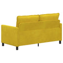 vidaXL Kanapé Sárga 156 x 81 x 87,5 cm Bársony
